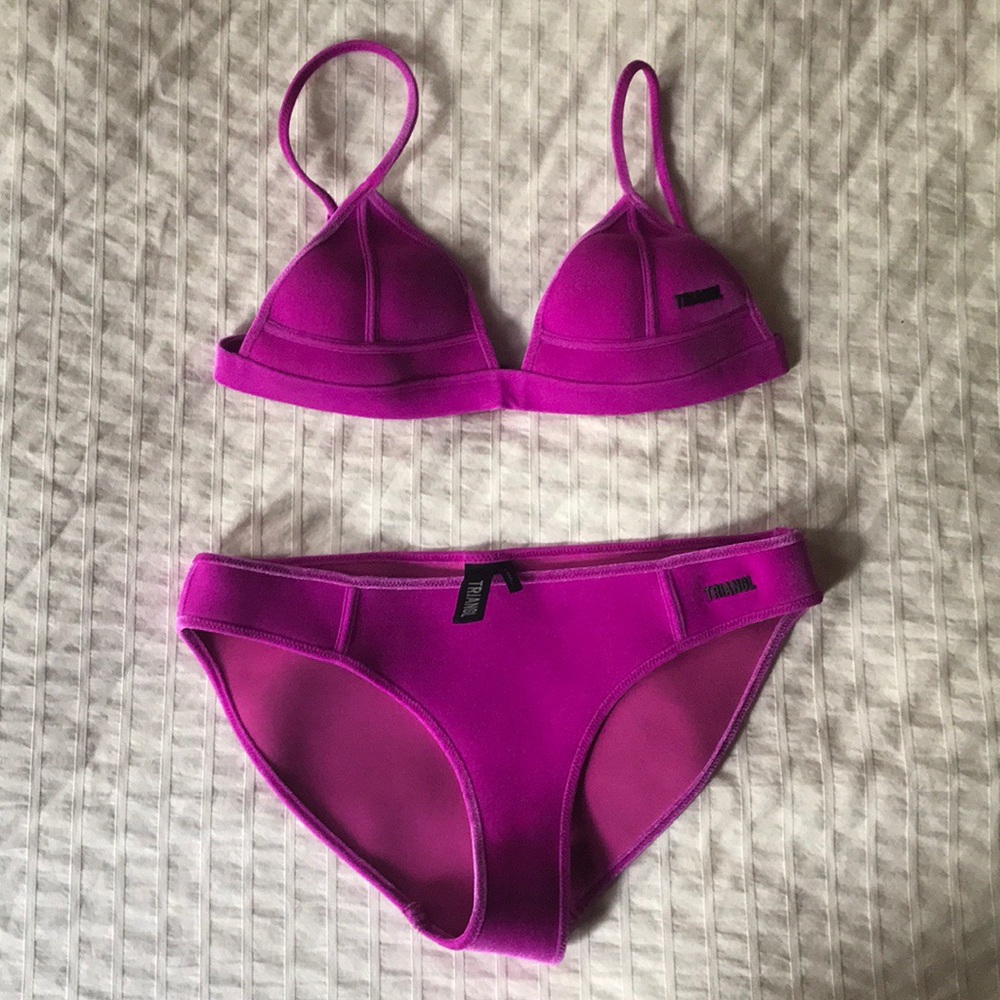 Brand New Triangl Velvet Bikini XS